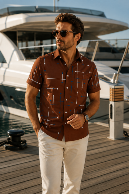 Dryden | Modern Resort Print Shirt