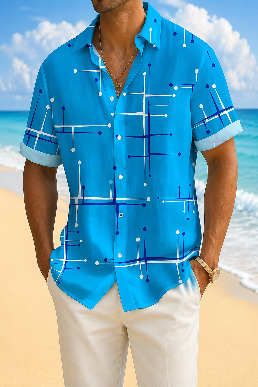 Dryden | Modern Resort Print Shirt
