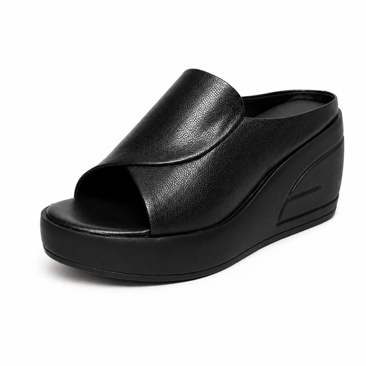 Corielle | Cushioned Open Toe Platform Slides