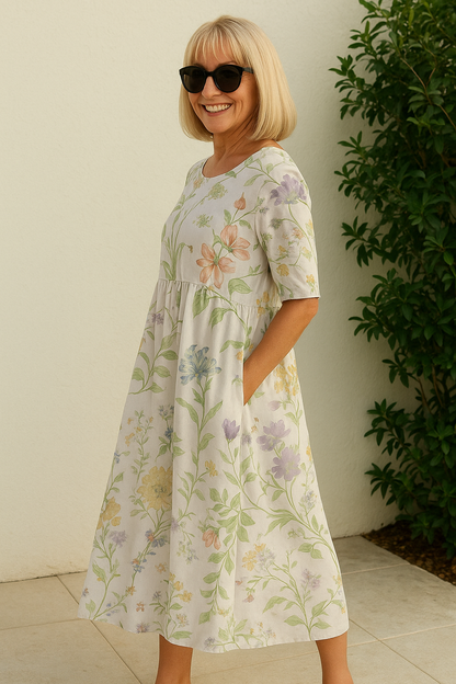 Coralyn | Floral Pocket Maxi Dress
