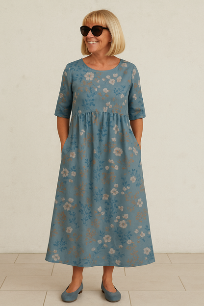 Coralyn | Floral Pocket Maxi Dress