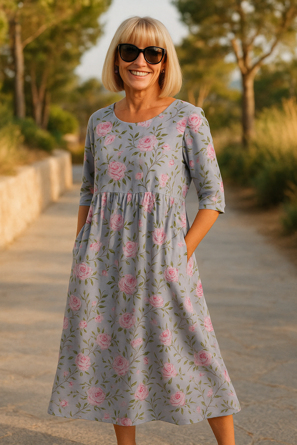 Coralyn | Floral Pocket Maxi Dress