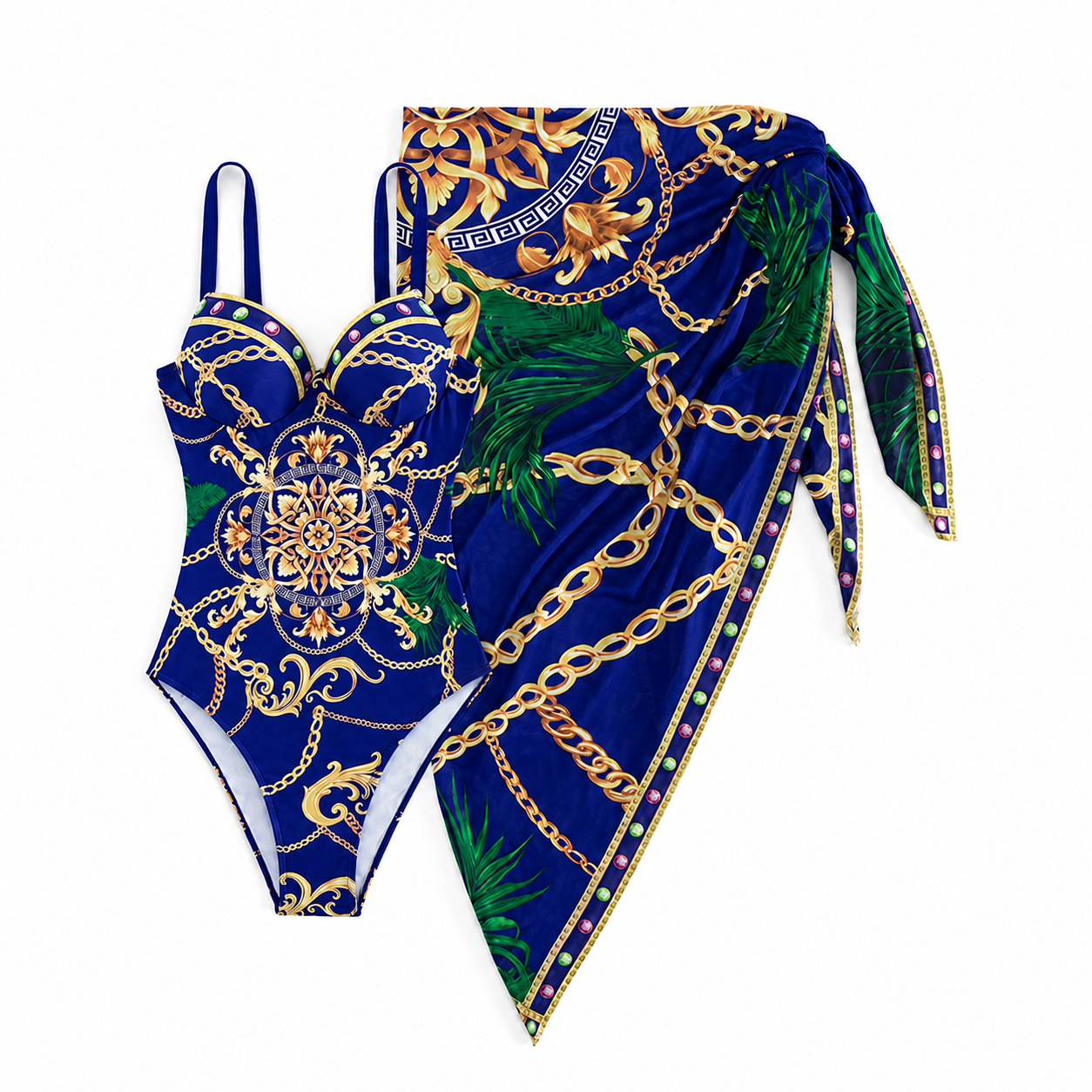 Sorella | Printed Swimwear And Cover Up Set