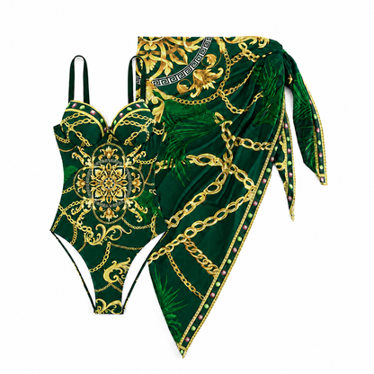 Sorella | Printed Swimwear And Cover Up Set