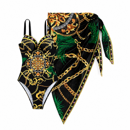 Sorella | Printed Swimwear And Cover Up Set
