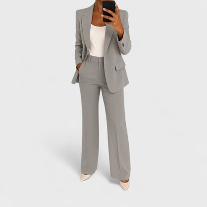 Alverina | Elegant Flared Trouser Two Piece Set