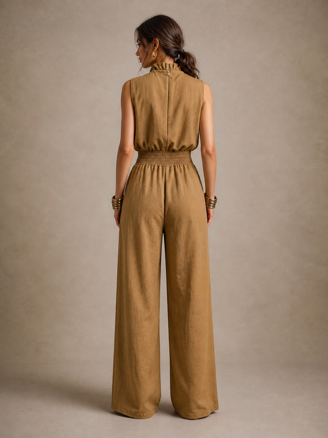 Kaia | Sleeveless Belted Jumpsuit