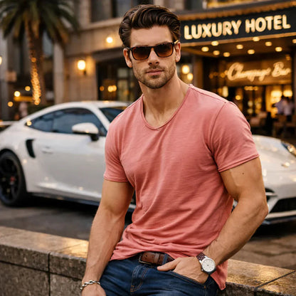 Mason | Classic V Neck Casual T Shirt