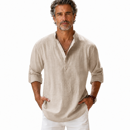 Alcott | Lightweight Linen Henley Shirt