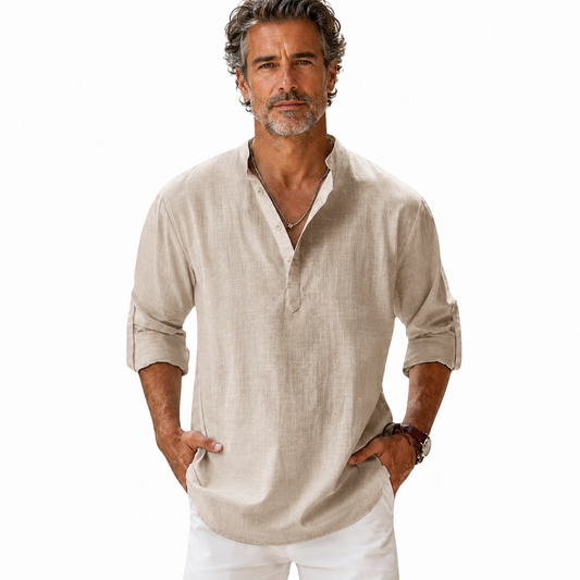 Alcott | Lightweight Linen Henley Shirt