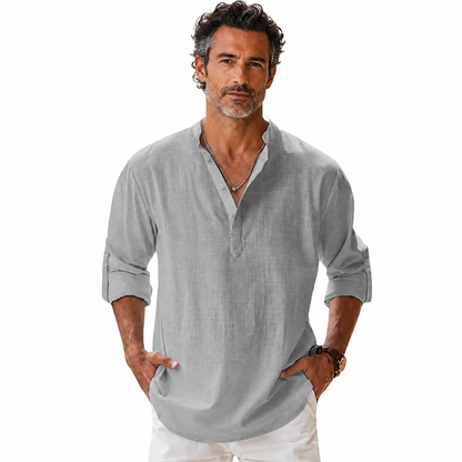 Alcott | Lightweight Linen Henley Shirt