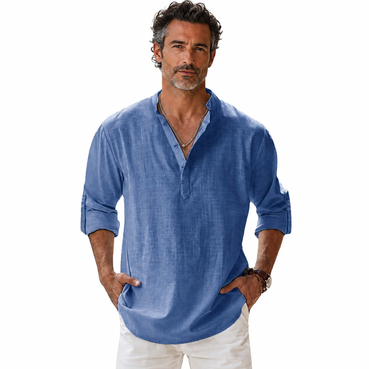 Alcott | Lightweight Linen Henley Shirt