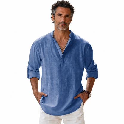 Alcott | Lightweight Linen Henley Shirt