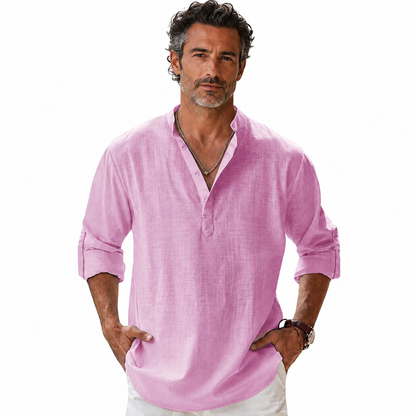 Alcott | Lightweight Linen Henley Shirt