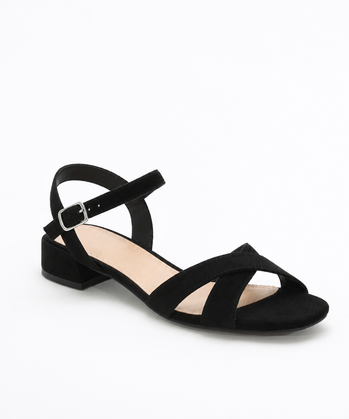 Emanuelle | Refined Metallic Block Heel Sandals