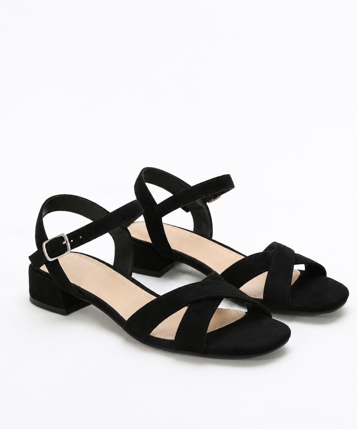 Emanuelle | Refined Metallic Block Heel Sandals