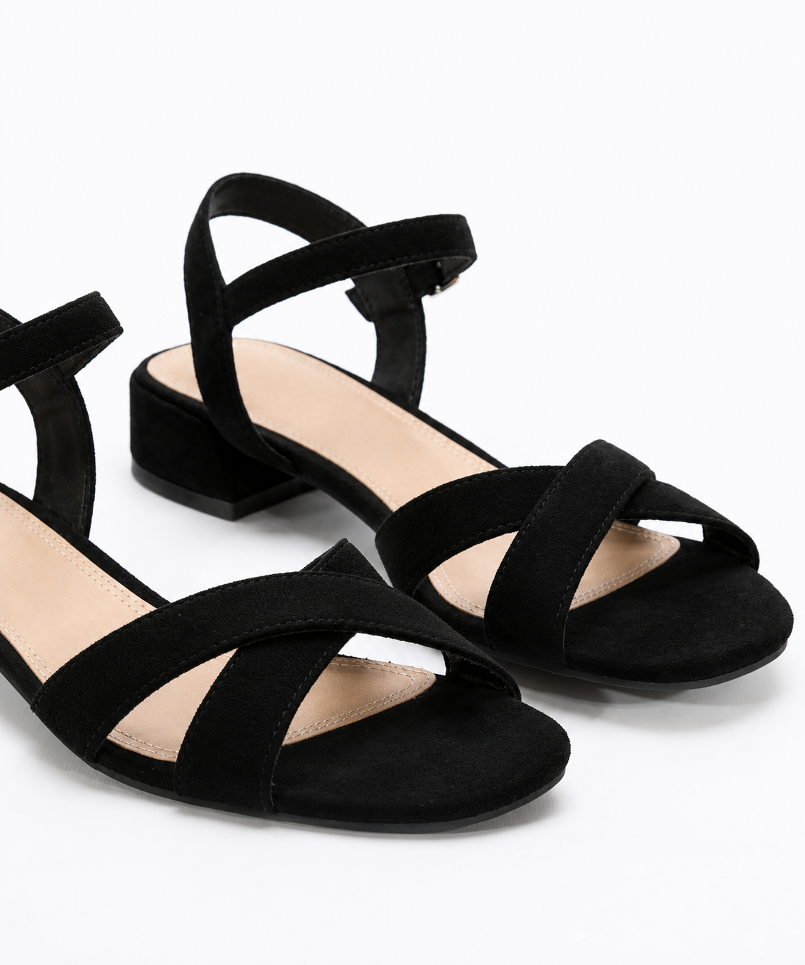 Emanuelle | Refined Metallic Block Heel Sandals