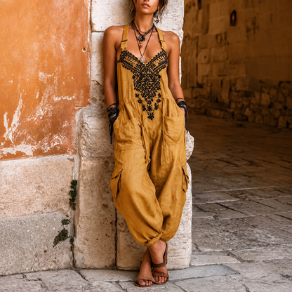 Briseida | Bohemian Utility Pocket Jumpsuit