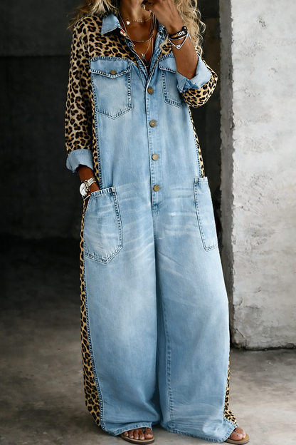 Veradis | Relaxed Button Front Denim Dress