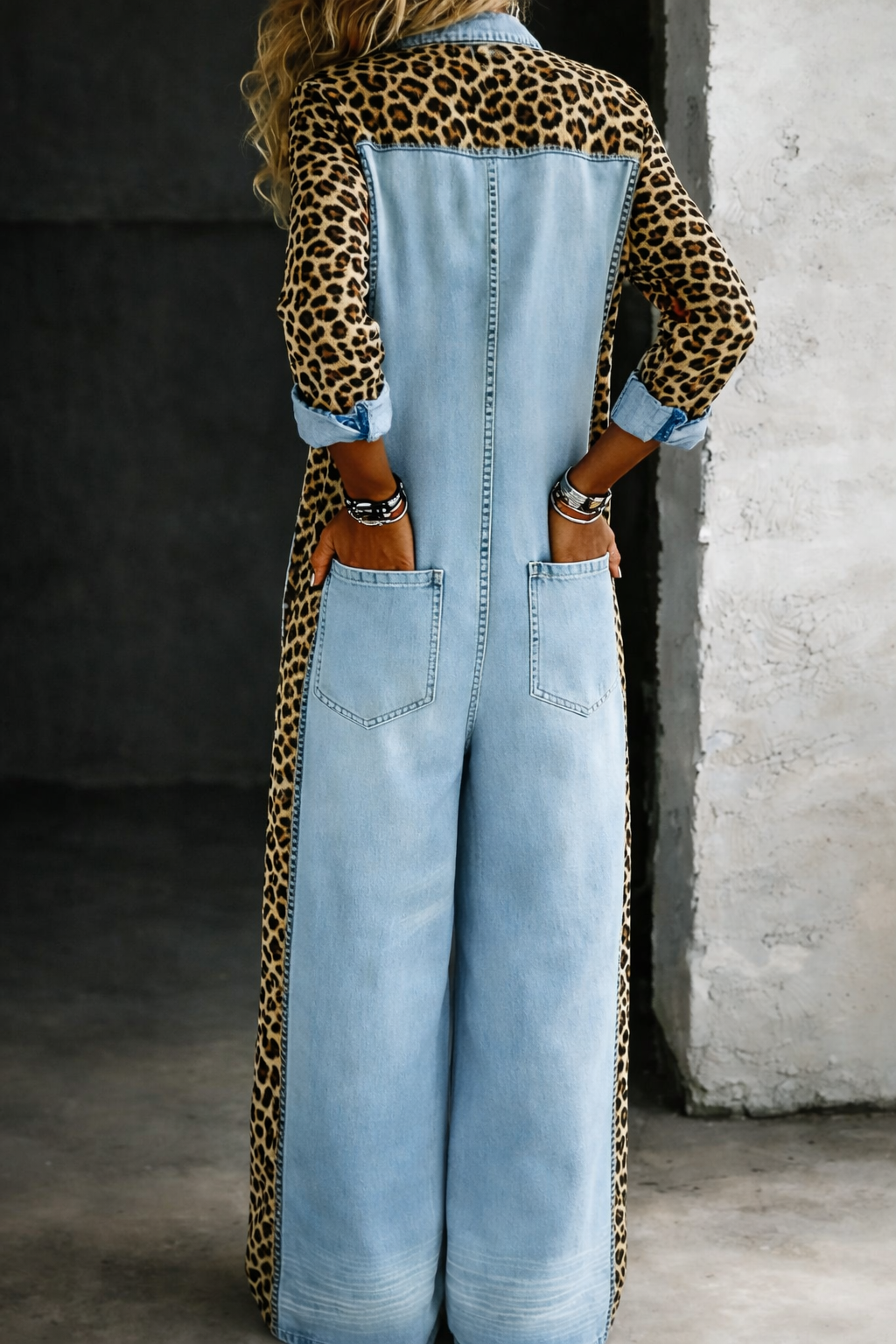 Veradis | Relaxed Button Front Denim Dress