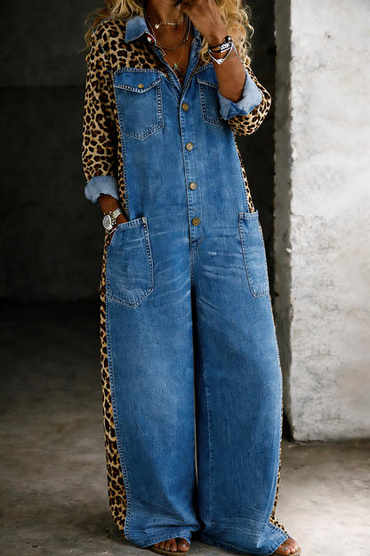 Veradis | Relaxed Button Front Denim Dress