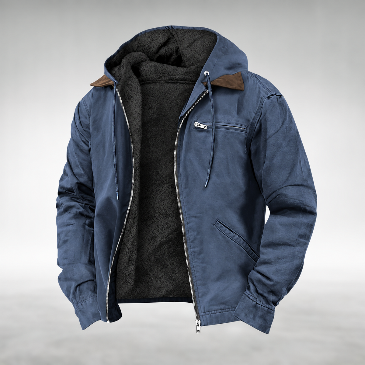 Aldwyn | Plush Lined Hooded Zip Jacket