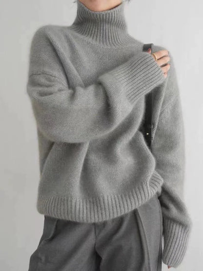 Brivelle | Relaxed Ribbed Turtleneck Sweater