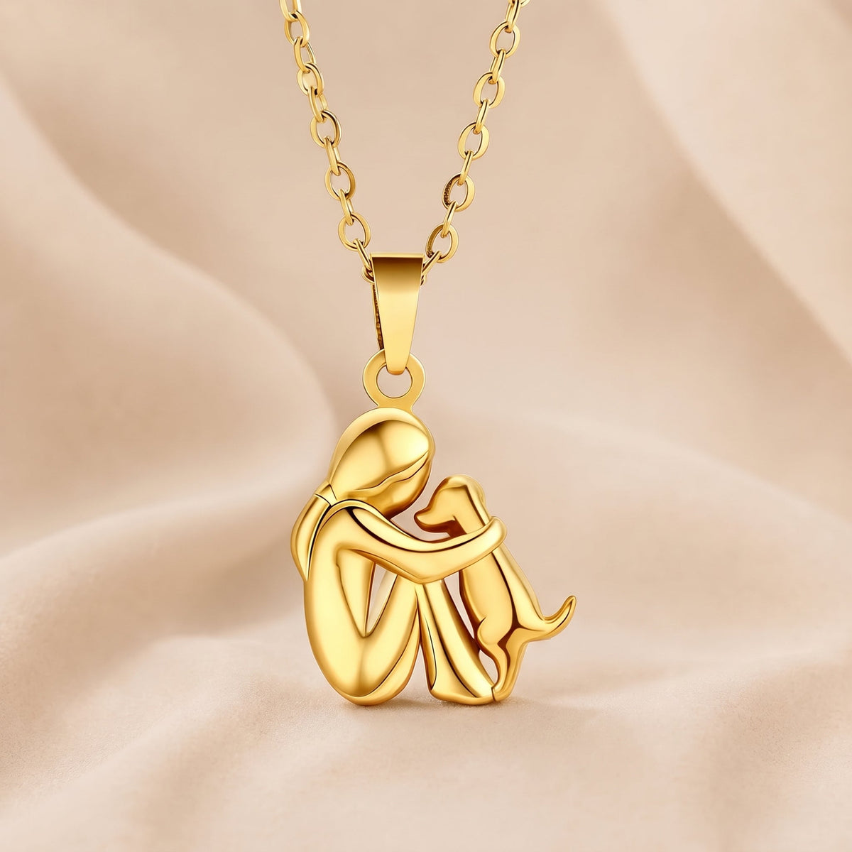 Anoushka | Dog Hug Keepsake Pendant Necklace