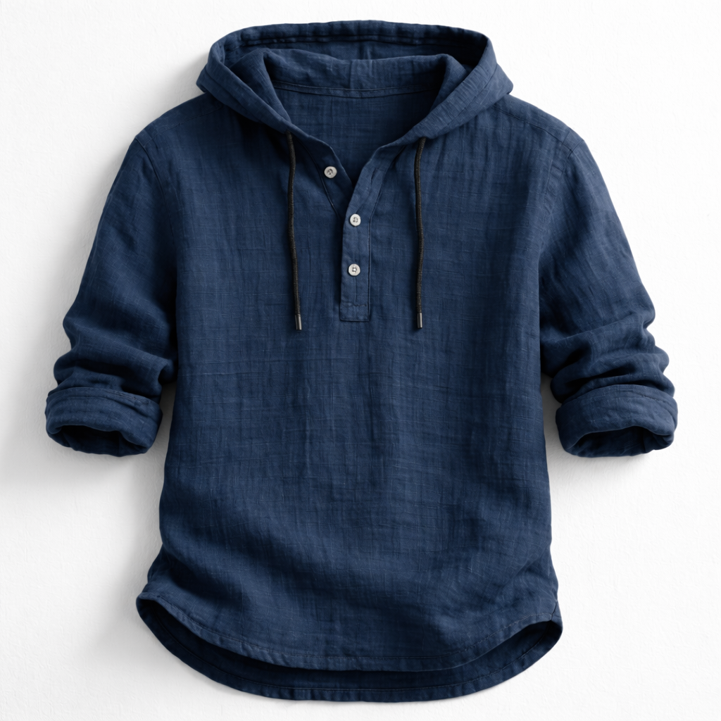 Corven | Hooded Button Casual Shirt