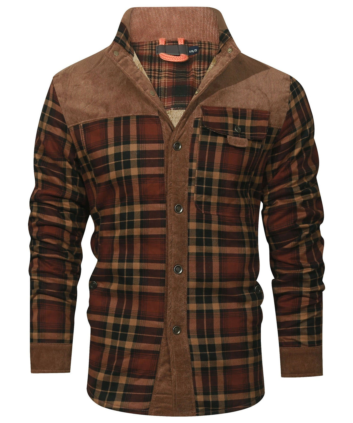 Lowen | Vintage Plaid Stand Collar Jacket