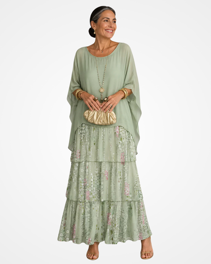 Xyloria | Flowing Tiered Maxi Dress