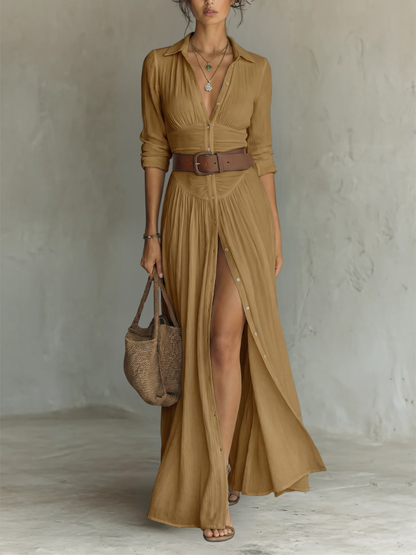 Celestyn | Elegant Pleated Maxi Dress