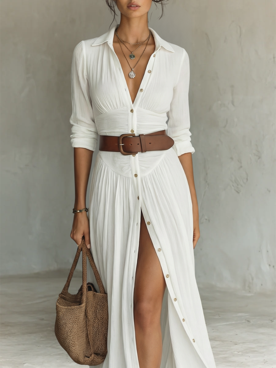 Celestyn | Elegant Pleated Maxi Dress