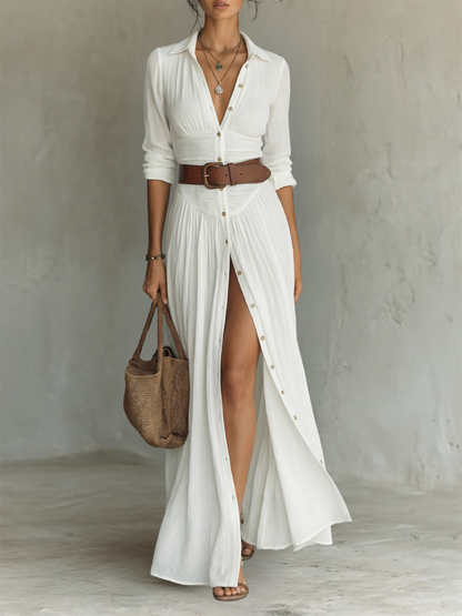 Celestyn | Elegant Pleated Maxi Dress