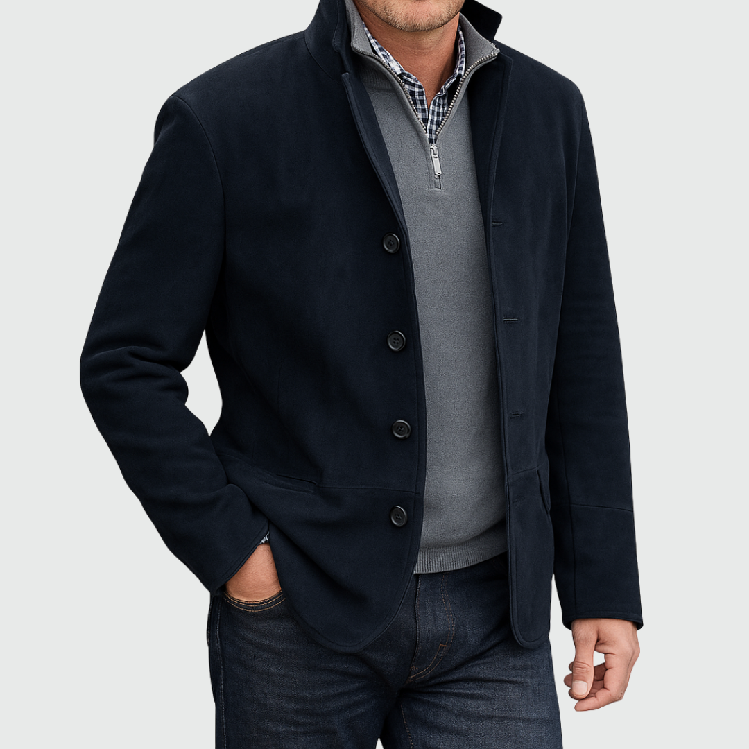Merridan | Tailored Button Front Blazer