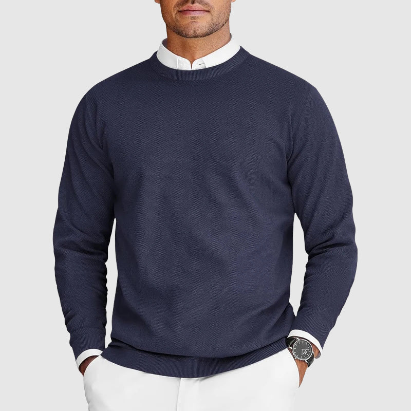 Simeon | Refined Lightweight Crew Neck Sweater