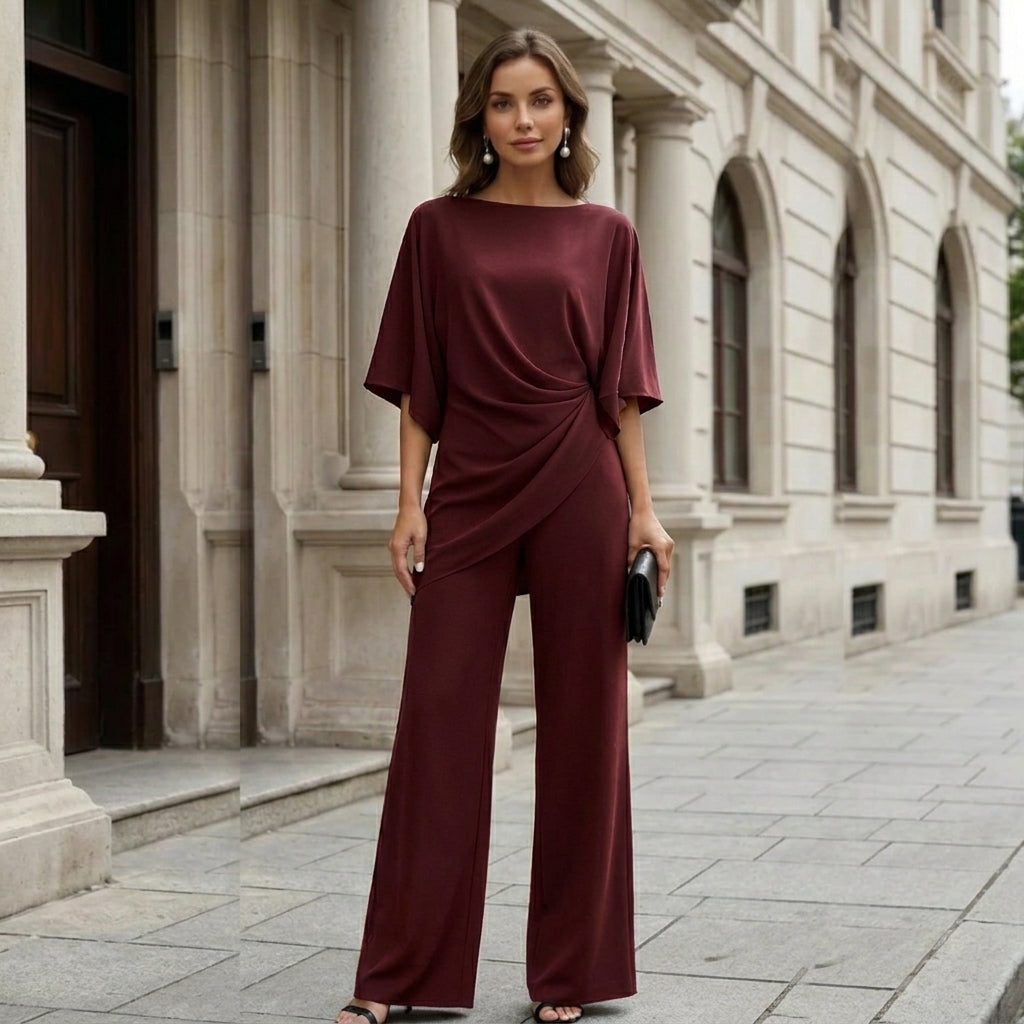 Valeska | Batwing Sleeve Two Piece Pantsuit