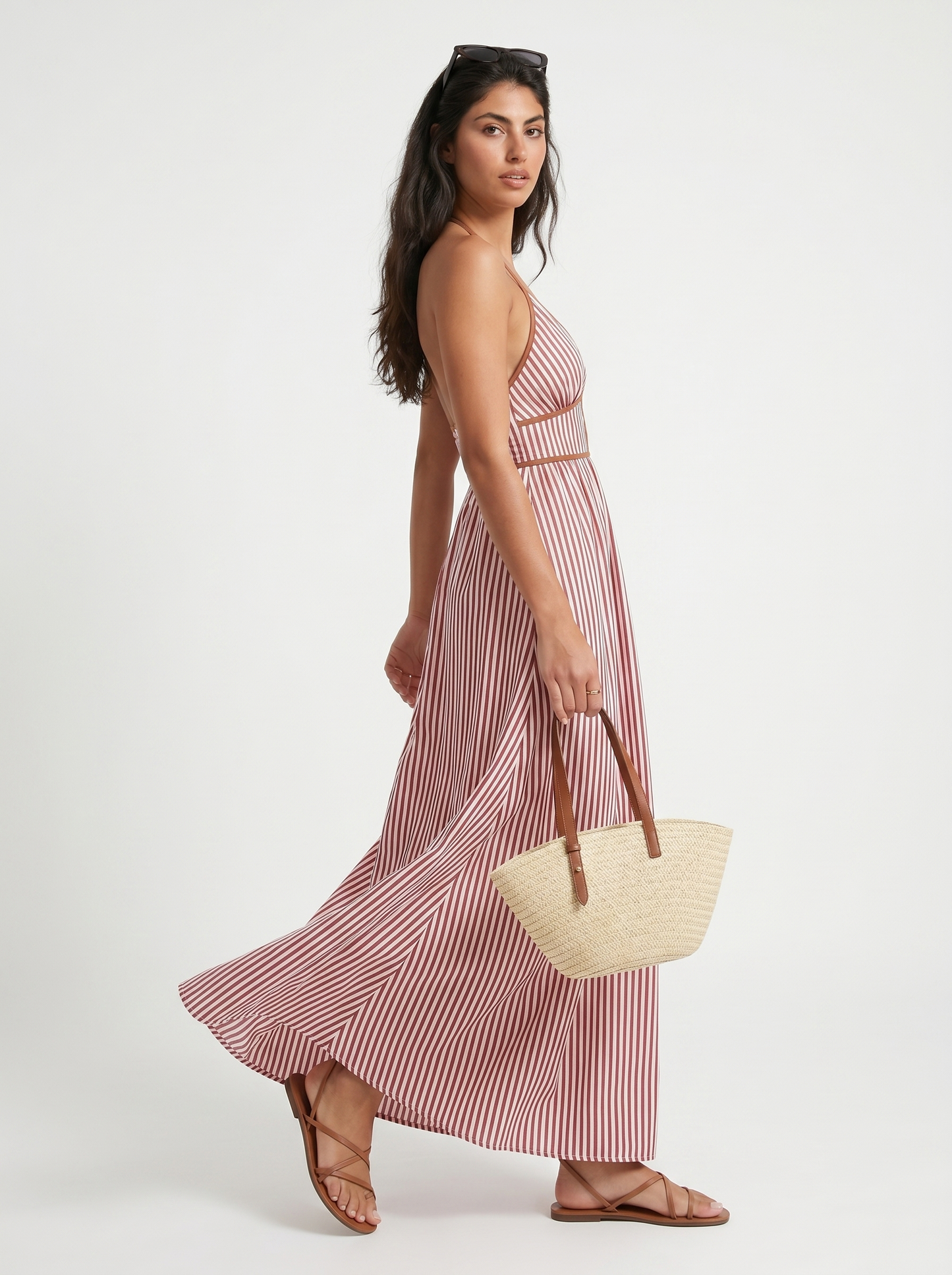 Jessamine | Breezy Striped Holiday Dress