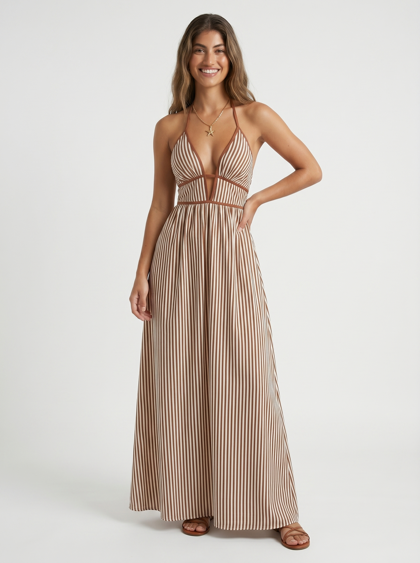 Jessamine | Breezy Striped Holiday Dress