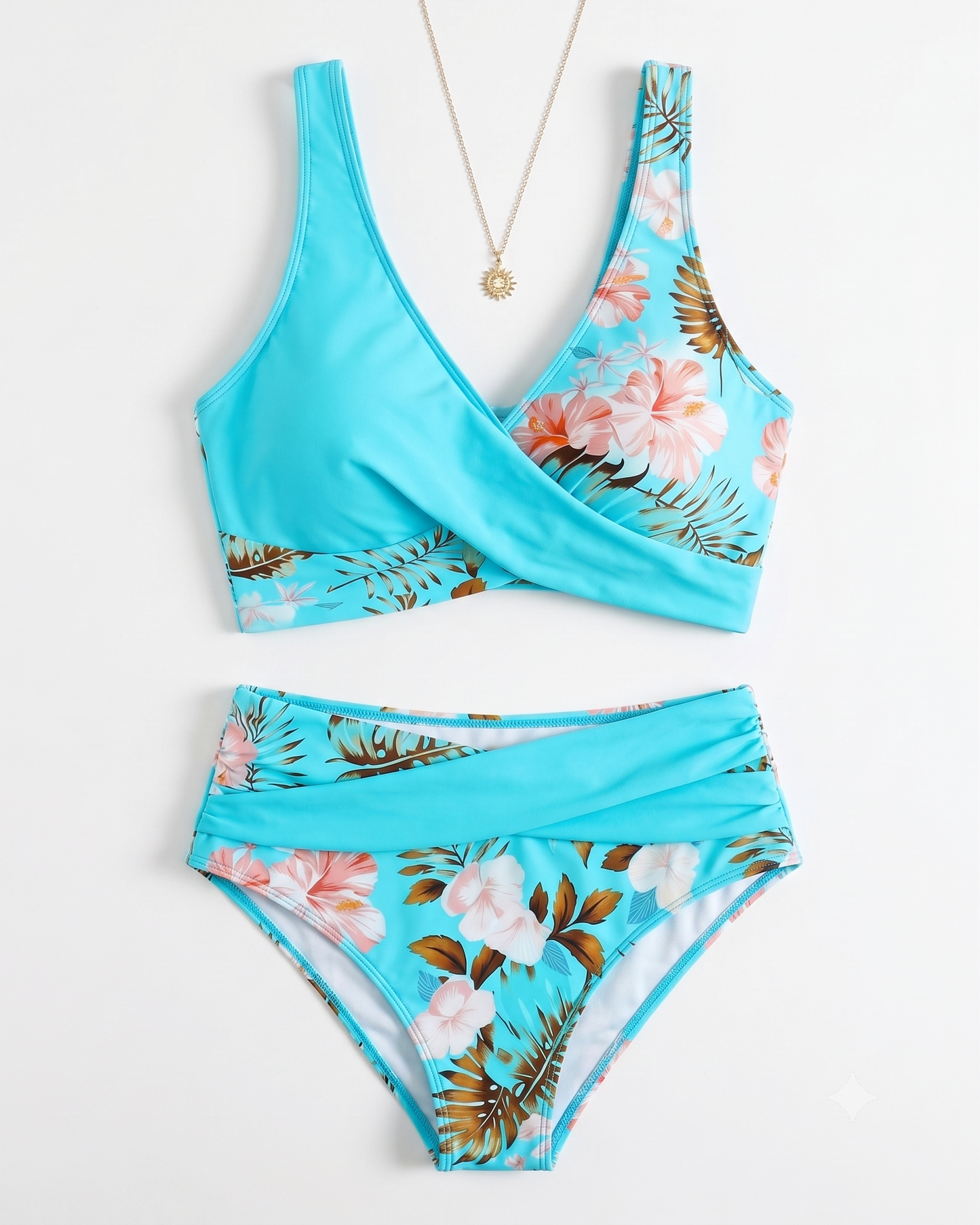 Vionette | Tropical Print Two Piece Swimwear