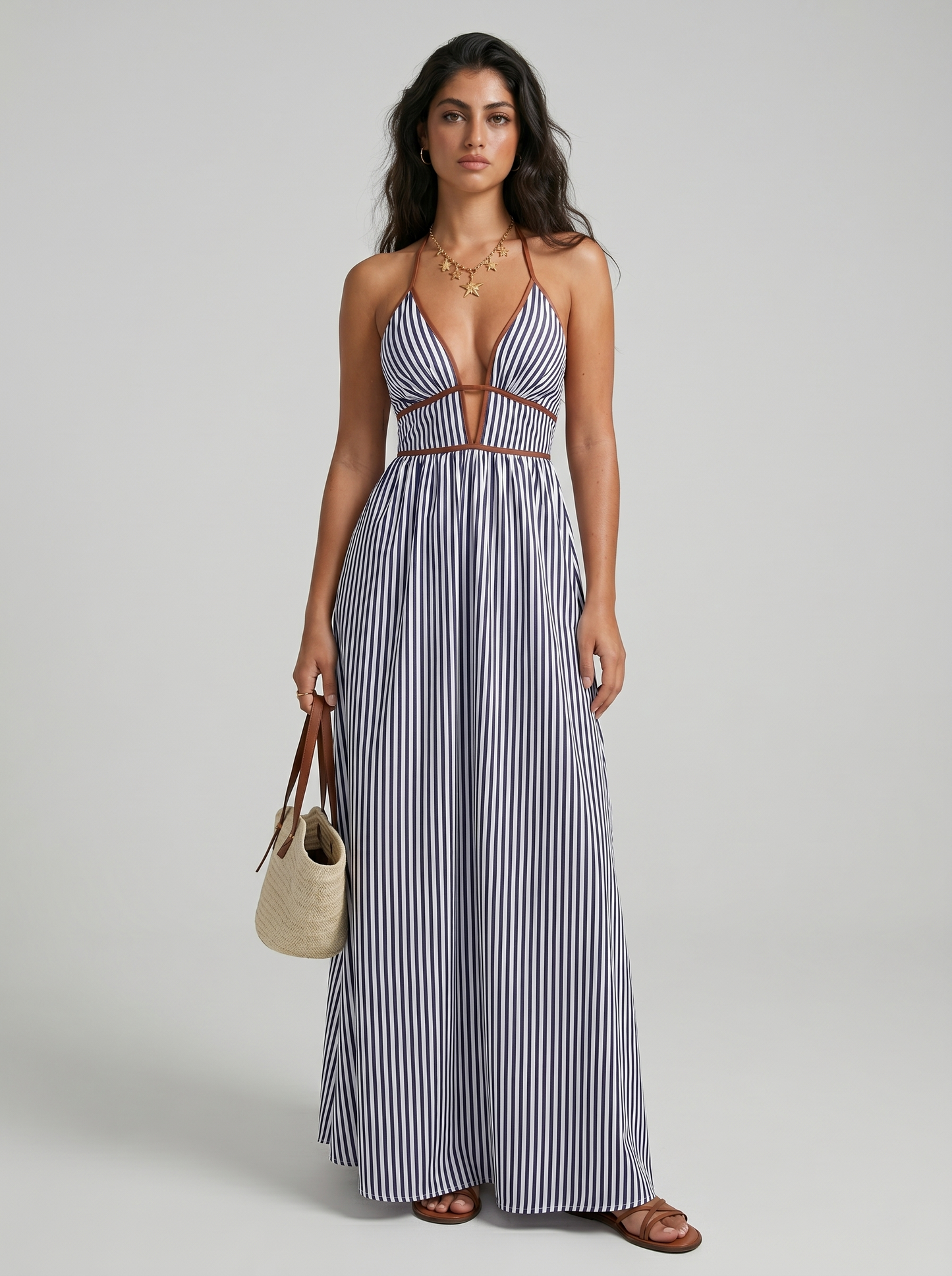Jessamine | Breezy Striped Holiday Dress