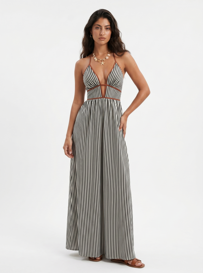Jessamine | Breezy Striped Holiday Dress