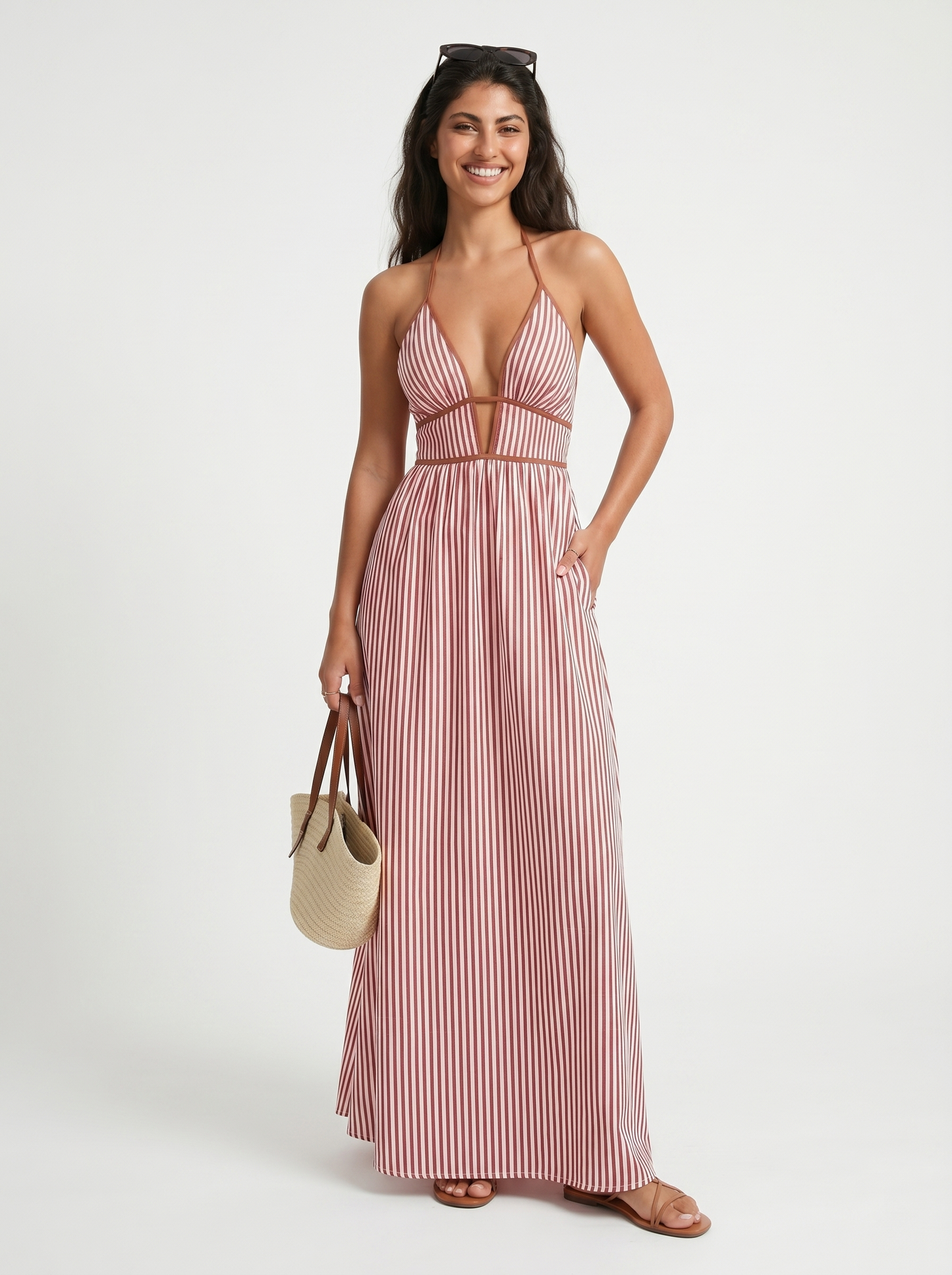 Jessamine | Breezy Striped Holiday Dress