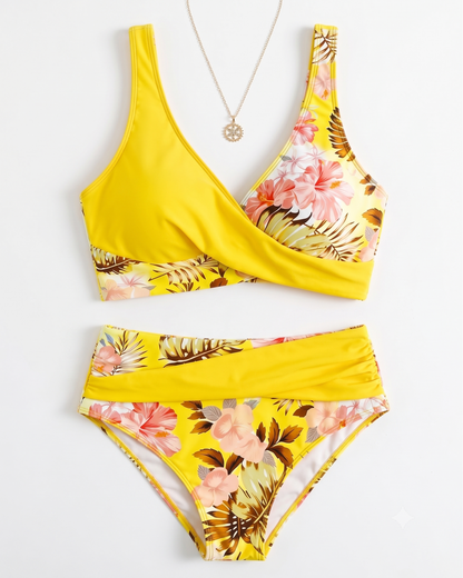 Vionette | Tropical Print Two Piece Swimwear