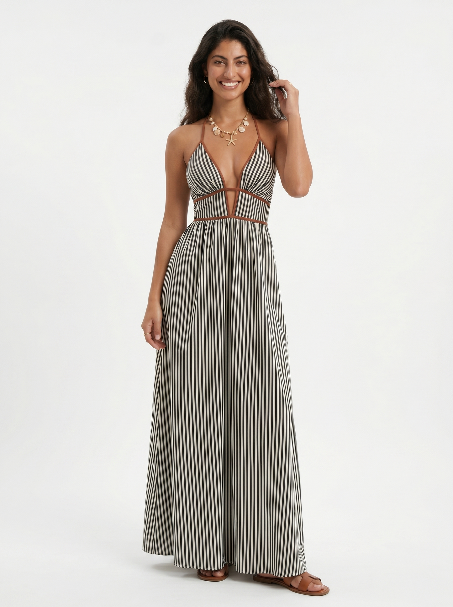 Jessamine | Breezy Striped Holiday Dress