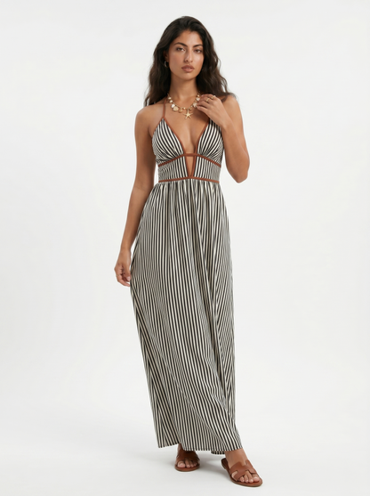 Jessamine | Breezy Striped Holiday Dress