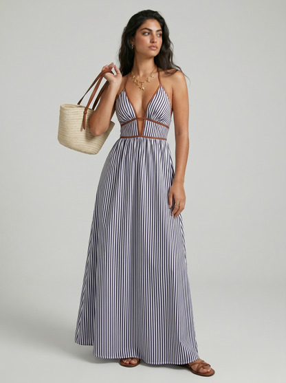 Jessamine | Breezy Striped Holiday Dress