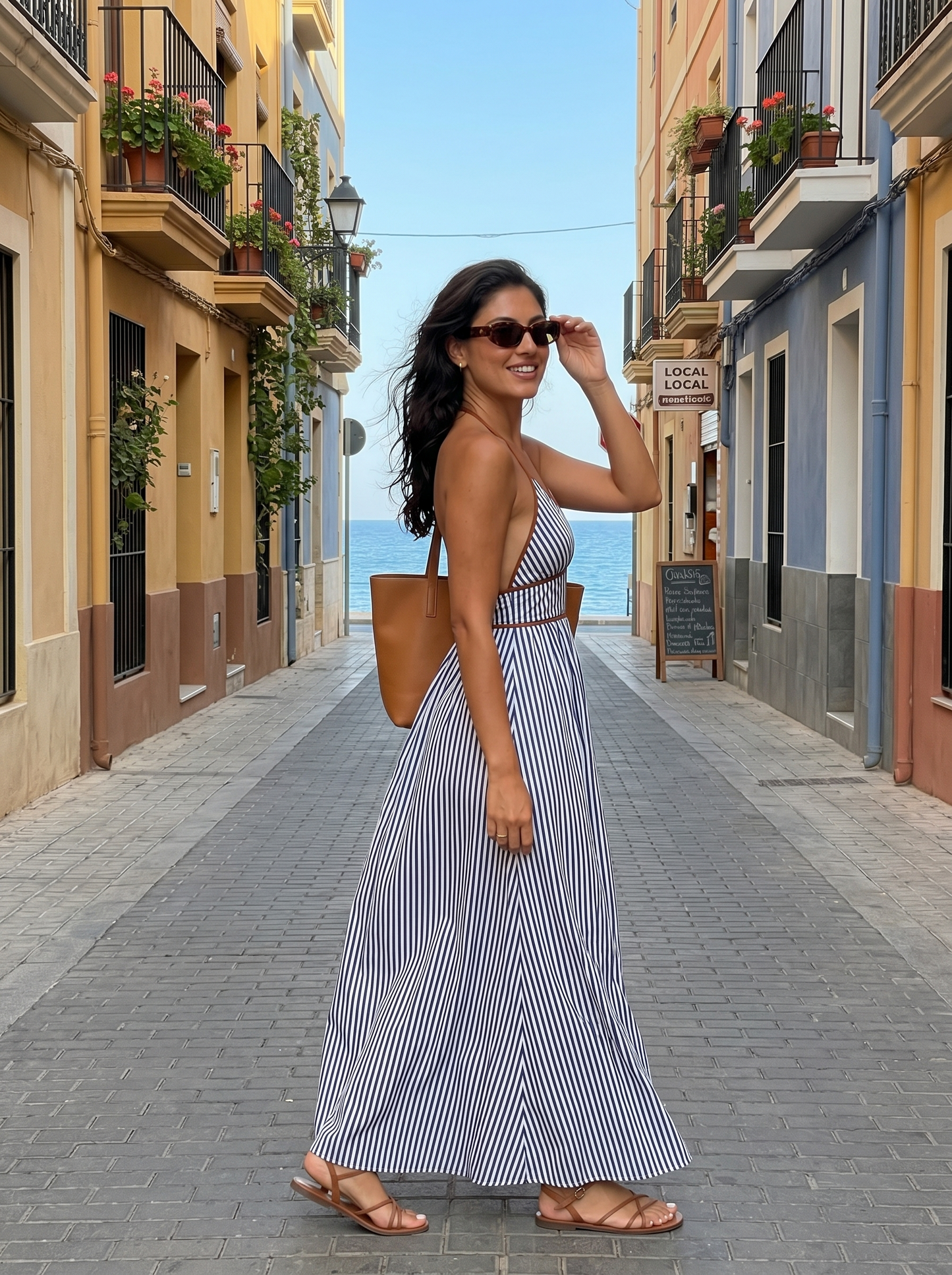 Jessamine | Breezy Striped Holiday Dress