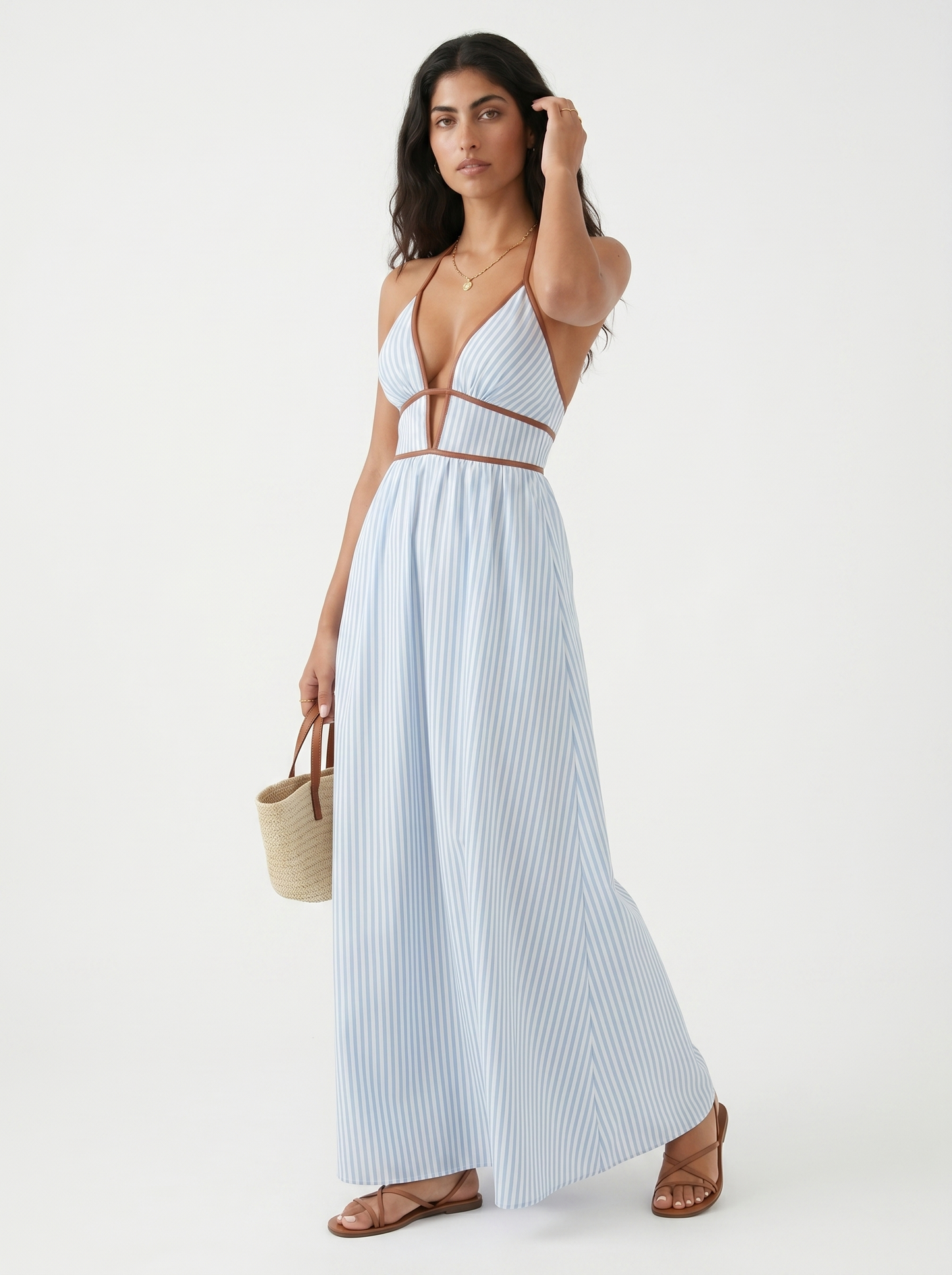 Jessamine | Breezy Striped Holiday Dress