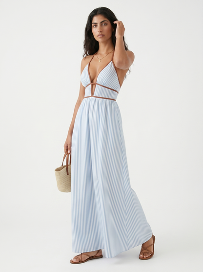 Jessamine | Breezy Striped Holiday Dress